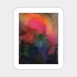 Watercolour galaxy pattern Magnet