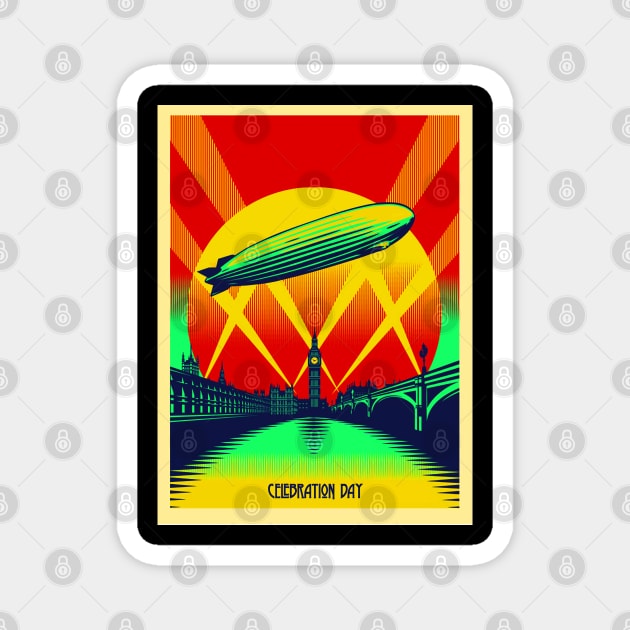 Zeppelin Vintage Magnet by Saamdibilquraniart