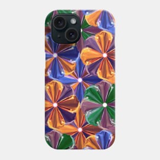 Colorful crystal flowers - Modern Floral pattern Phone Case