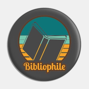 Retro Bibliophile Design Pin