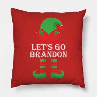 le'ts go brandon! christmas style Pillow