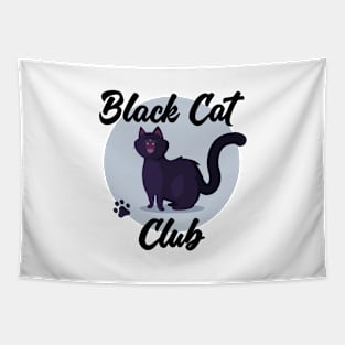 Black Cat Club - Mini Panther, Cute Kitty Lovers Tapestry