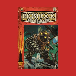 Bioshock Big Daddy Comic poster T-Shirt