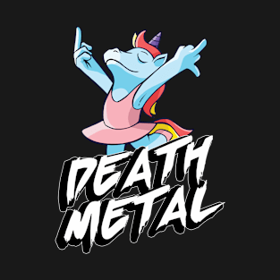 Death Metal Unicorn Middlefinger T-Shirt
