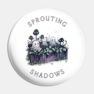 Sprouting Shadows T-Shirt | Dark Boho Witchy Garden Pin