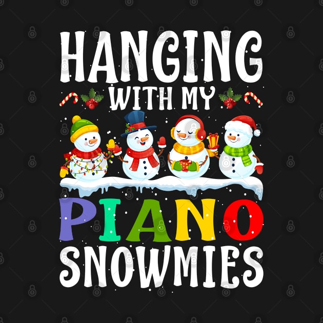 Hanging With My Piano Snowmies Teacher Christmas by intelus