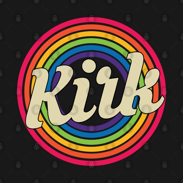 Kirk - Retro Rainbow Style by MaydenArt