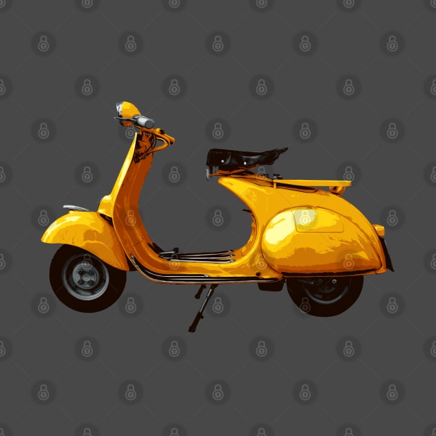 Yellow Scooter by Depictgore