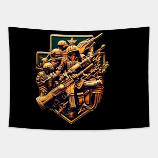 Army and guns Tapestry