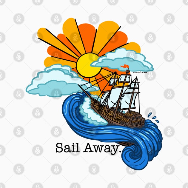 Sail Away by HannahPalmerArt