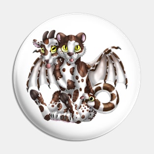 Chimera Cubs: Chocoate Bicolor Tabby Pin