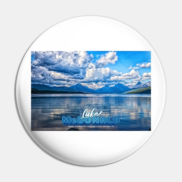 Lake McDonald Glacier National Park Pin by Gestalt Imagery