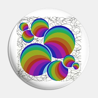 Bubble Raibow Pin