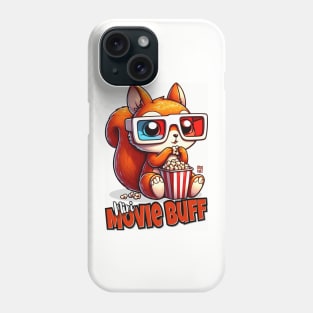 Mini Movie Buff Graphic Tee for Kids | Cartoon Squirrel Phone Case