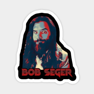 Retro style Bob Seger Magnet