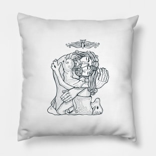 Holy Trinity illustration Pillow