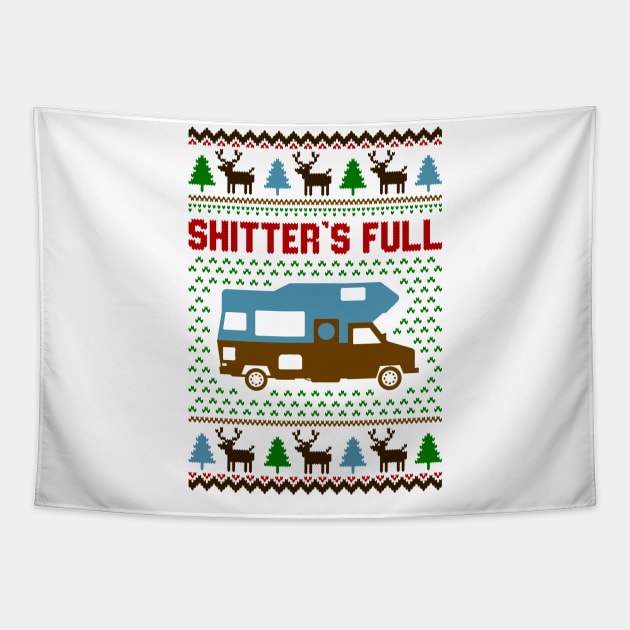 Shitters Full Ugly Sweater Tapestry by Hobbybox