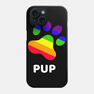 Rainbow Pup Paw Phone Case