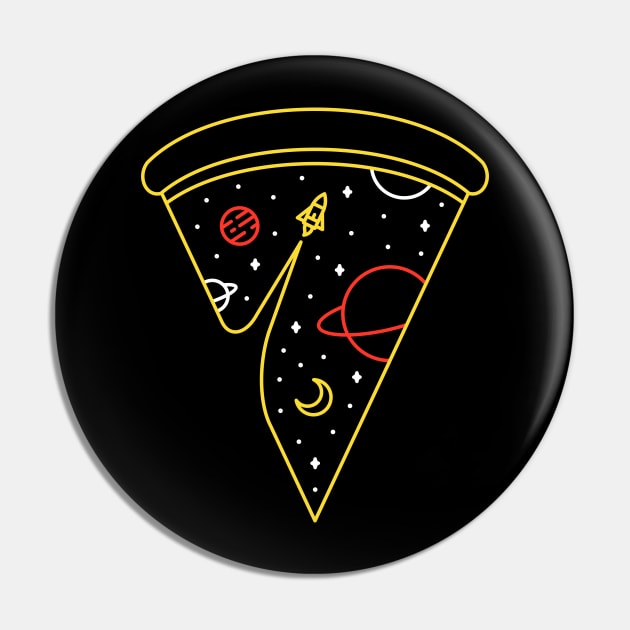 Space Pizza Pin by VEKTORKITA