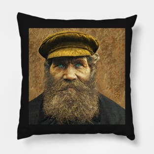 Old Sea Captain - Funny Face - Caricature Pillow