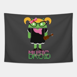 Android Music Girl Tapestry