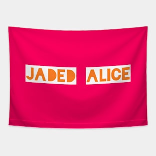 Jaded Alice pink logo Tapestry