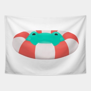 Floating frog Tapestry