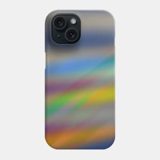 blue yellow red green abstract texture Phone Case