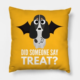 Bluetick Coonhound Halloween Trick or Treat Pillow