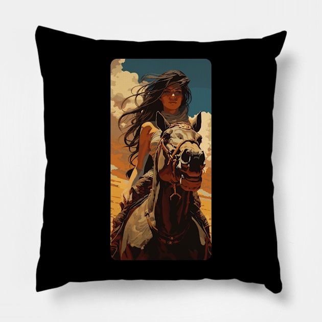 Fierce rider Pillow by RoryRocket