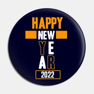 Happy New Year 2022 Pin