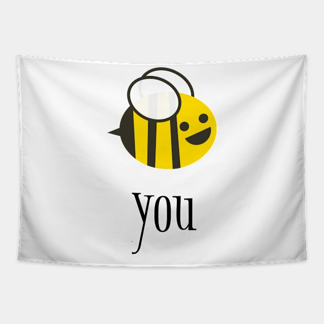 Bee You Be Yourself Unique Self-Esteem Shine Your Light Tapestry by twizzler3b