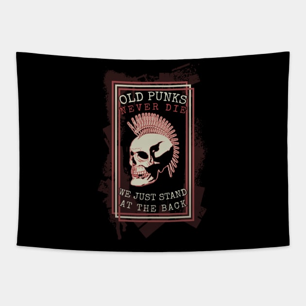 Old Punks Never Die retro 90's Tapestry by GoPath