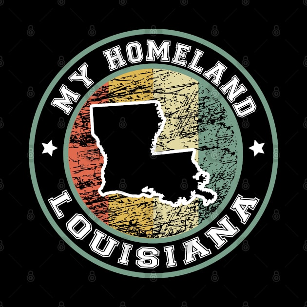 Homeland Louisiana state USA vintage by LiquidLine