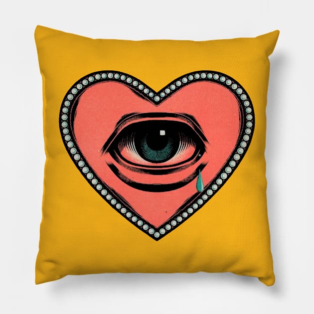 eyes are crying Pillow by kalodaju