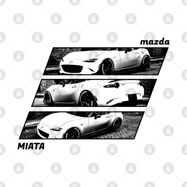 Mazda Miata MX-5 ND Black 'N White Archive 2 by Cero