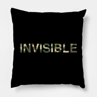 Invisible Text In Camouflage Pillow