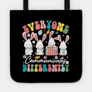 Speech TheraSlp Everyone Communicates Differently Easter Tote