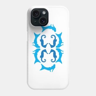 Mermaids seahorses 3 Phone Case