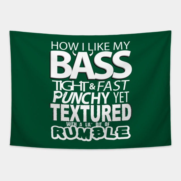 Audiophile - How I Like My Bass Tapestry by myfairx