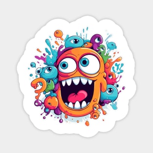 Silly Monster Color Splash Magnet