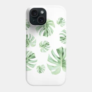 Tropical Green Leaves Phone Case