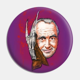 Wes Craven - An illustration by Paul Cemmick Pin