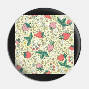 Spring Strawberries Pin