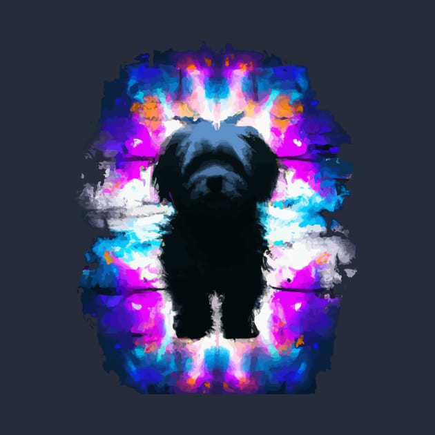 Maltese Dwarf Canine Stencil Mural Art by Furrban