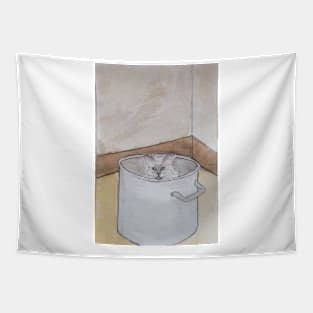 Tinny in a Pot Tapestry