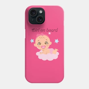 Girl on board Phone Case