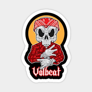 Skull Gangsta Volbeat Magnet