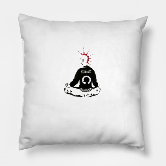 zen punk no signal Pillow by NO_SIGNAL