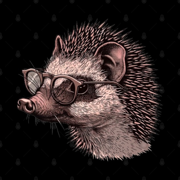 Quills of Wisdom: The Intellectual Hedgehog by Carnets de Turig